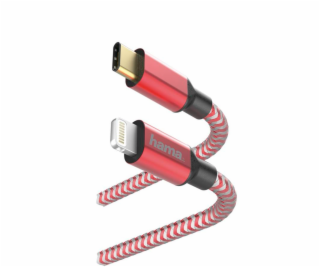 Hama 00183310 USB Type-C Cable - Lighting MFI 1.5m Red