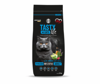 BIOFEED Tasty Cats Life Sterilized Salmon - suché krmivo ...