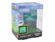 Lampa Paladone Minecraft Ikona utopeného Zombie, zelená