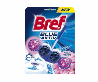 WC čistič-osvěžovač BREF BLUE AKTIV FLOWERS, 50g