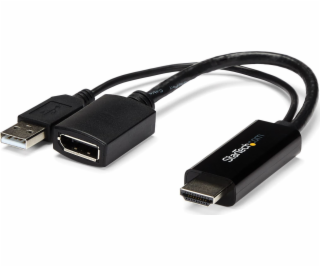 StarTech HDMI AV adaptér – DisplayPort + USB-A černý (HD2DP)