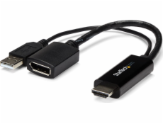 StarTech HDMI AV adaptér – DisplayPort + USB-A černý (HD2DP)