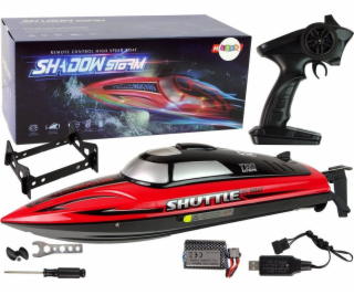 LeanToys Motorboat R/C 2.4G Red 20-25 km/h