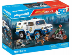 PLAYMOBIL 71597 Action Heroes Transportér peněz, stavebnice