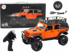 LeanToys dálkově ovládané terénní auto RC 2.4G s pohonem 4x4 oranžová