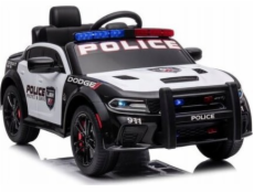 Lean Cars Battery Car Dodge Charger Police White and Black