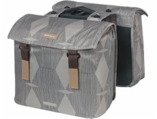 Bazalka Batoh BASIL ELEGANCE DVOJITÝ PANNIER MIK 40-49L, MIK System (připraven k použití) nepromokavý zámek taupe (NOVINKA 2024)