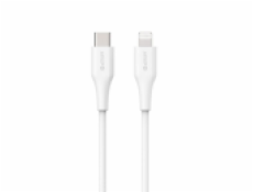 eSTUFF INFINITE Super Soft USB-C to Lightning Cable to Cable MFI 2m, 100% recyklovaný, bílá