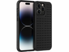 Sada puzdier Pinit Pinit Dynamic + odznak kvetina/motýľ iPhone 14 Pro Max 6,7" čierno/čierny vzor 1