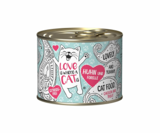 LOVE IS WHERE A CAT IS® Chicken with trout  - mokré krmiv...