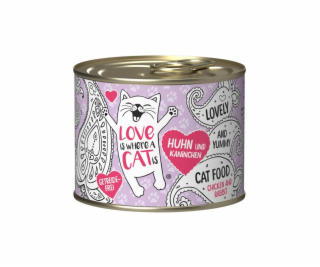 LOVE IS WHERE A CAT IS®  Chicken with rabbit - mokré krmi...