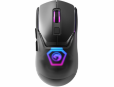 Marvo myš Marvo Fit Pro G1 myš, 19000DPI, 2,4 [GHz], optická, 7 class, bezdrátová, šedá, vestavěná baterie, RGB podsvícení