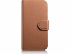 iCarer  Wallet Case 2v1 Case iPhone 14 Pro Max Kožený Flip Cover Anti-RFID Brown (WMI14220728-BN)