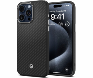 Spigen  Enzo Aramid, matná černá - iPhone 15 Pro