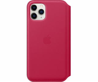 Kožené pouzdro Apple Folio Case pro iPhone 11 Pro Raspber...