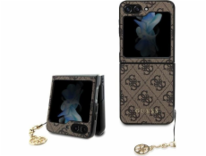 Pouzdro Guess  GUHCZF5GF4GBR pevné pouzdro na Samsung Galaxy Z Flip 5 4G Charms Collection hnědé