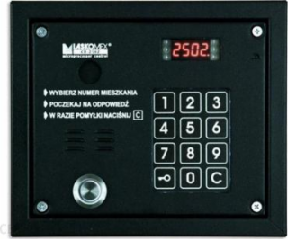 Laskomex  CP-2503TP černý Audio panel se čtečkou klíčů Da...