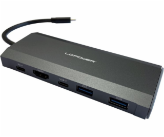 LC-Power USB-C stanice/replikátor s M.2 SSD (LC-HUB-C-MUL...