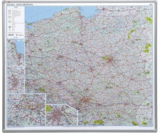 2x3 PALUBNÍ MAPA POLSKA 102 X 120 CM