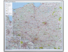 2x3 PALUBNÍ MAPA POLSKA 102 X 120 CM