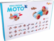 Malblo Dřevěné kostky Mega Moto set