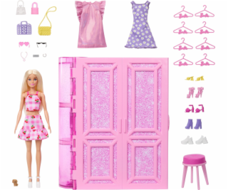 Mattel Barbie Dream Šatní skříň s oblečením Šatní skříň 3...