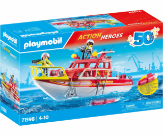 PLAYMOBIL 71598 Action Heroes Fireboat, stavebnice