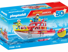 PLAYMOBIL 71598 Action Heroes Fireboat, stavebnice