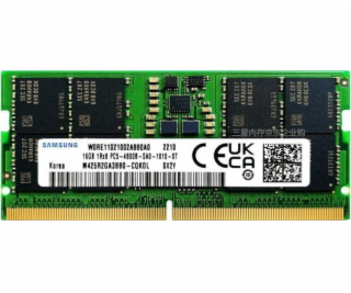 Paměť notebooku Samsung SODIMM, DDR5, 16 GB, 4800 MHz, CL...