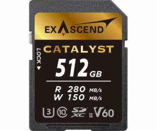 Karta ExAscend Catalyst SDXC 512GB Class 10 UHS-II/U3 V60...