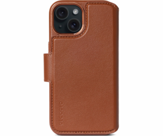 Decoded Leather Detachable Wallet, tan - iPhone 15