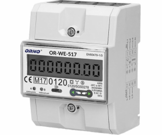 Orno 3fázový vícetarifní elektroměr Orno OR-WE-517 MID