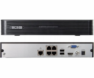 BCS rekordér IP RECORDER BCS-B-NVR0401-4P(2.0) 4 KANÁLY, ...