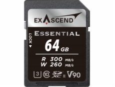 Karta ExAscend Essential SDXC 64GB Class 10 UHS-II/U3 V90 (EX64GSDU2-S)