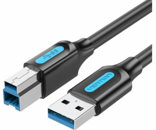 USB 3.0 A to B print cable Vention COOBF 2A 1m Black PVC