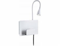 Paulmann nástěnné svítidlo HALINA LED 2,4W 200lm 2700K USB-C 230V matná bílá/kov