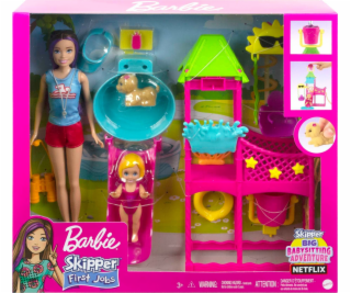 Panenka Barbie Mattel BRB WATER PARK SKIPPER FIRST JOB HK...