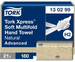 Tork  Xpress - Měkký třípanelový ručník, přírodní - Advanced