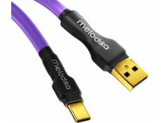 Melodika  MDUAC40 Purple AC USB kabel včetně: pro DAC/zařízení zdravotní - 4m