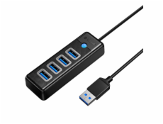 Orico Hub USB to 4x USB 3.0, 5 Gbps, 0.15m (Black)