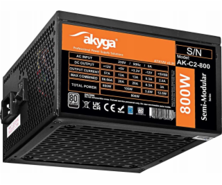 Akyga zdroj AKYGA ATX 800W zdroj AK-C2-800 Semi-Modular P...