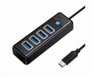 Orico HUB USB-C to 4x USB 3.0 5Gbps 0,15m Black