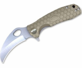 Honey Badger Claw Large Tan Plain Knife