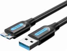 USB 3.0 A to Micro-B cable Vention COPBG 2A 1.5m Black PVC