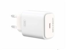 Nástenná nabíjačka XO L90B, USB-C, PD 20W + QC 3.0 18W (biela)