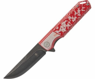 Kotníkový nůž Womsi Wasp RedWhite G10 S90V