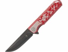 Kotníkový nůž Womsi Wasp RedWhite G10 S90V