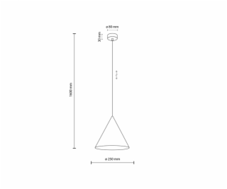 Závěsné svítidlo TK Lighting Cono 10037, 15 W, E27