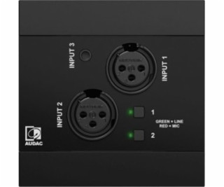 Audac  NWP320/B Síťový zvukový vstupní panel – 2 x XLR + ...