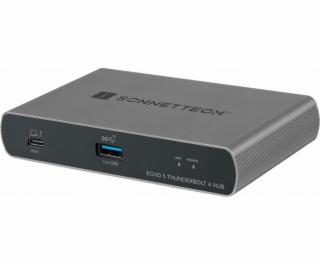 Sonnet Echo 5 Thunderbolt 4 Hub, dokovací stanice (stříbr...